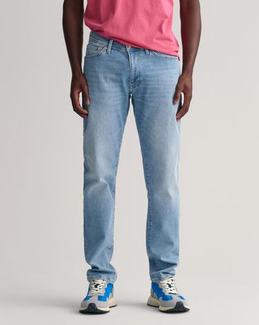  GANT Erkek Mavi Extra Slim Fit Jean Pantolon