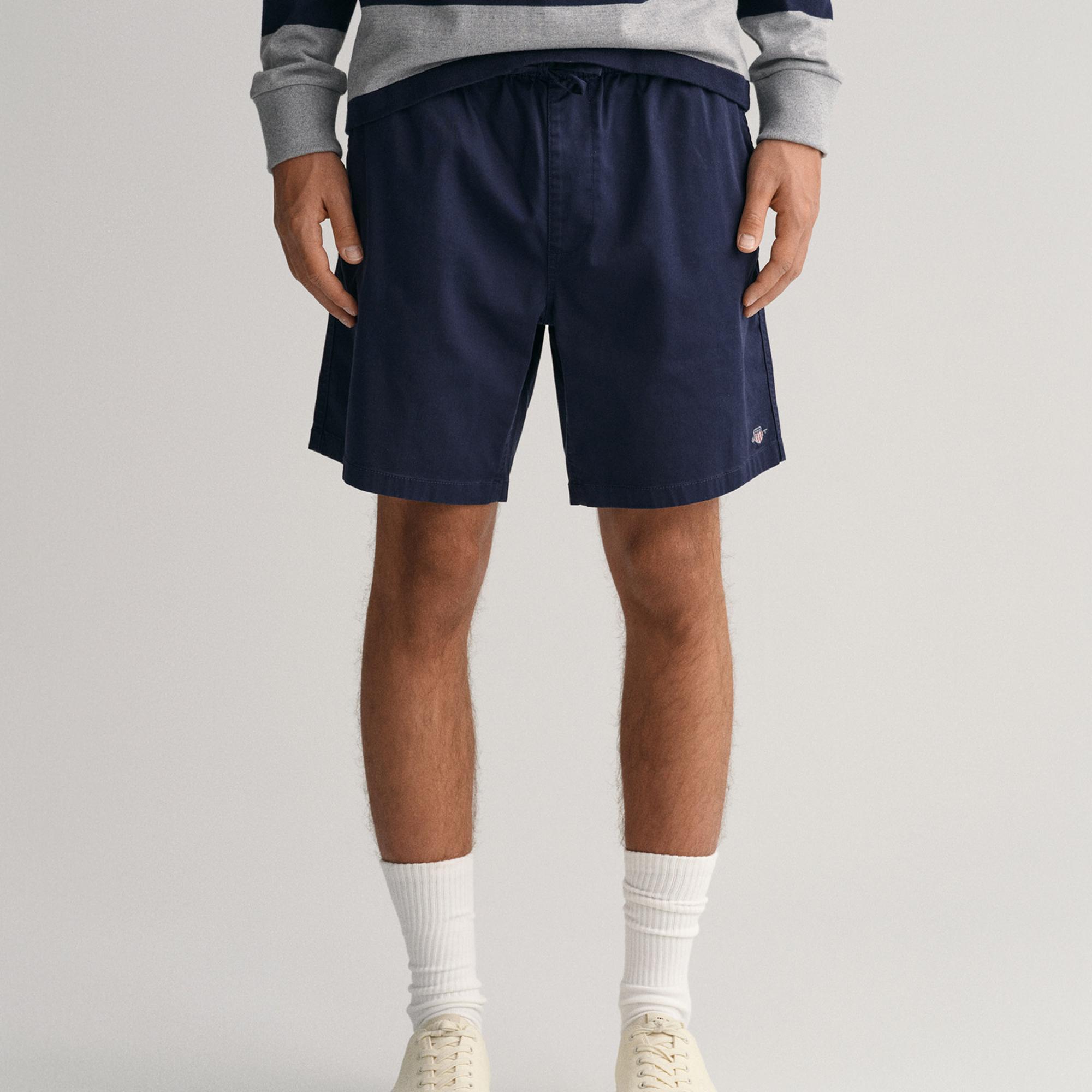 GANT Erkek Lacivert Regular Fit Şort