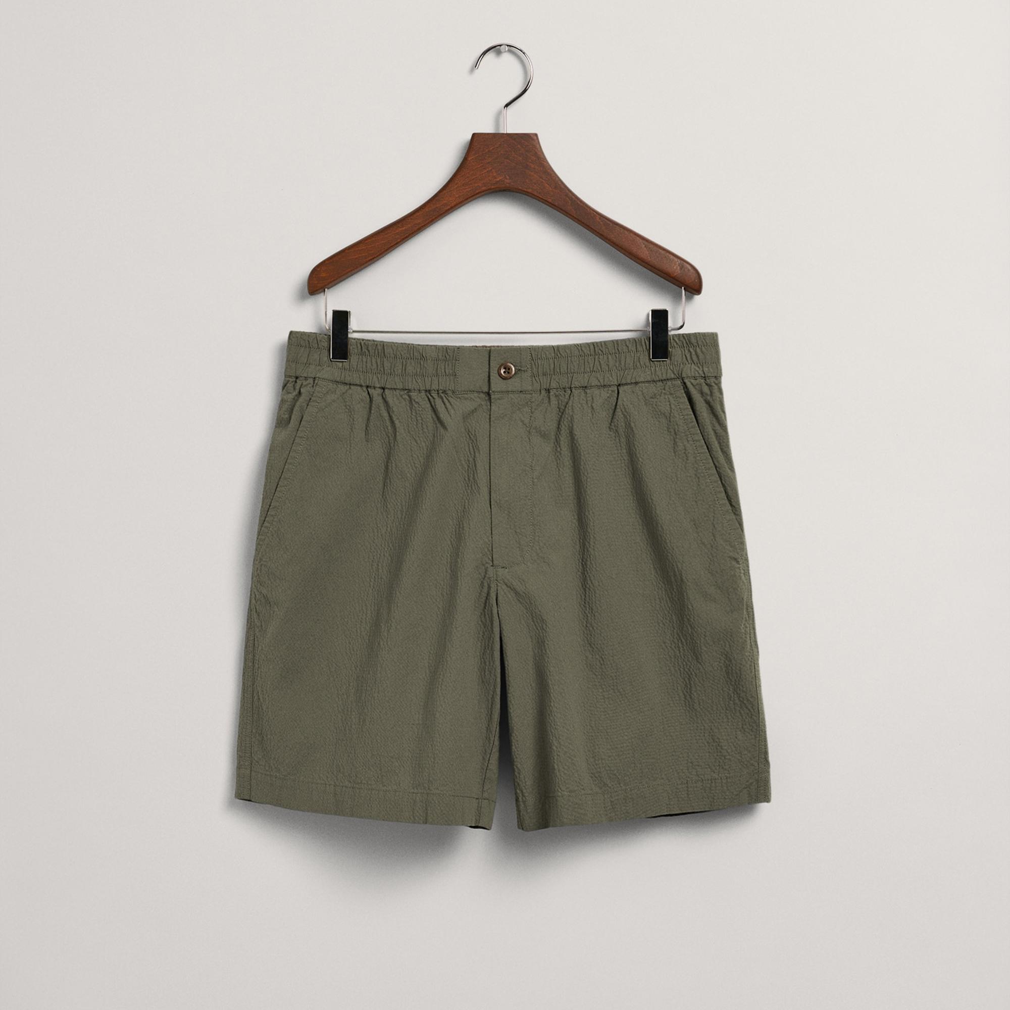 GANT Erkek Yeşil Regular Fit Şort