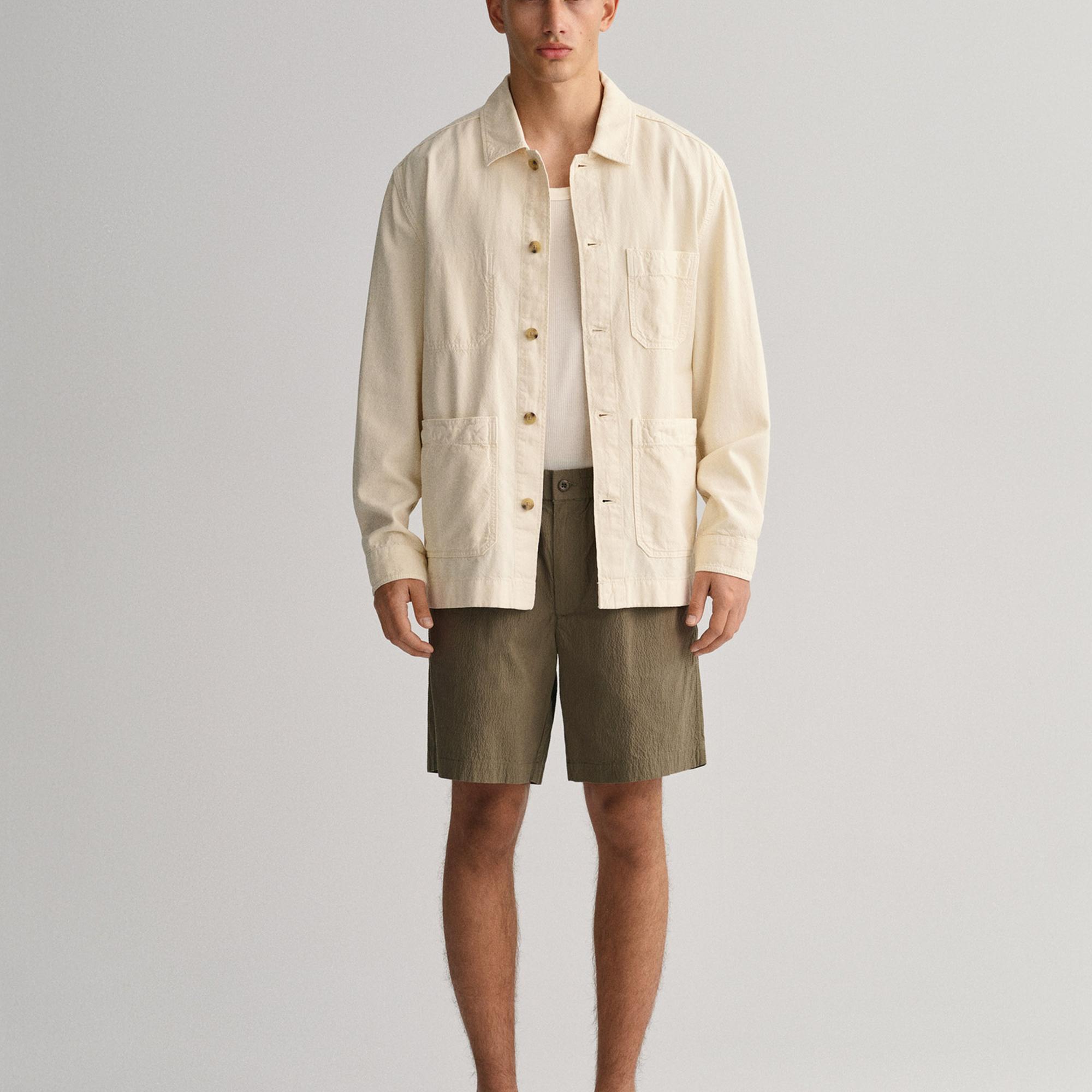 GANT Erkek Yeşil Regular Fit Şort