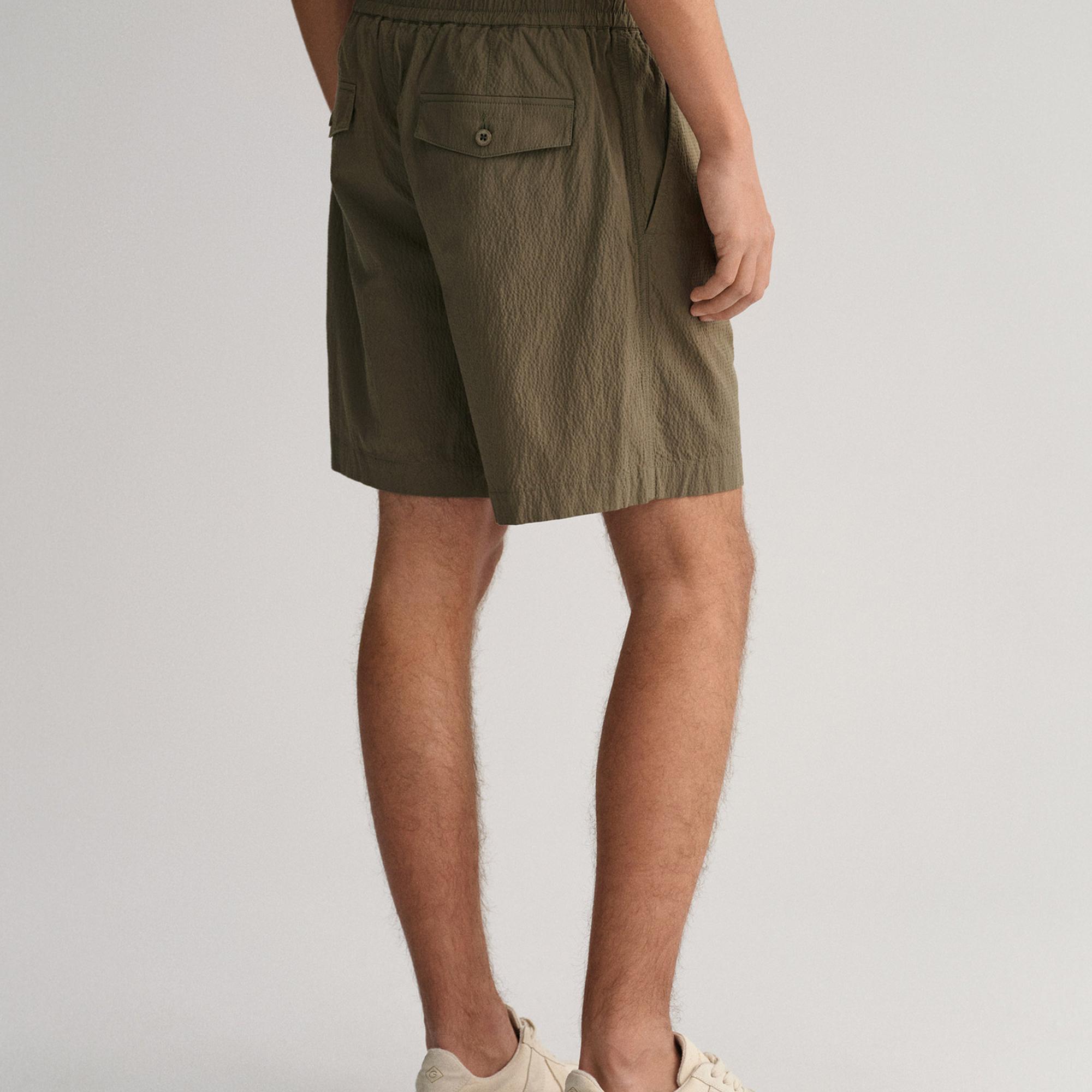 GANT Erkek Yeşil Regular Fit Şort