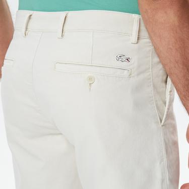  Erkek Slim Fit Bej Bermuda