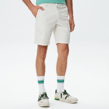  Erkek Slim Fit Bej Bermuda