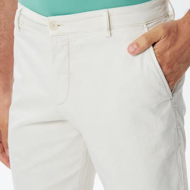  Erkek Slim Fit Bej Bermuda