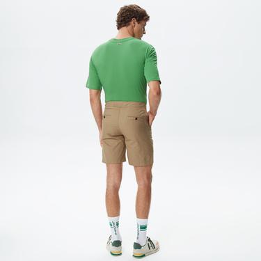  Erkek Regular Fit Bej Bermuda