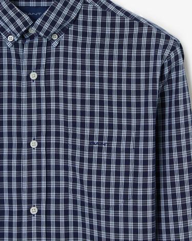 GANT Erkek Lacivert Regular Fit Kareli Gömlek