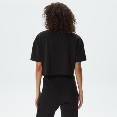  UNITED4 Classic Kadın Siyah Crop T-Shirt