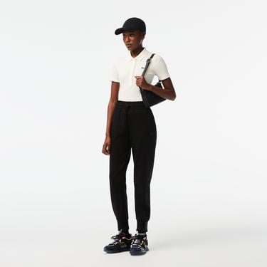  L.12.D Kadın Slim Fit Organik Pamuk Beyaz Polo