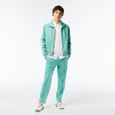  Lacoste Erkek Regular Fit Düğmeli Yaka Keten Beyaz Gömlek