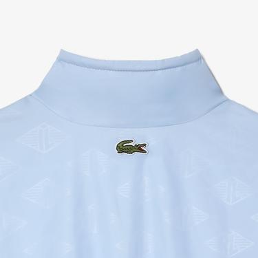  Netflix Kadın Dik Yaka Monogram Açık Mavi Ceket