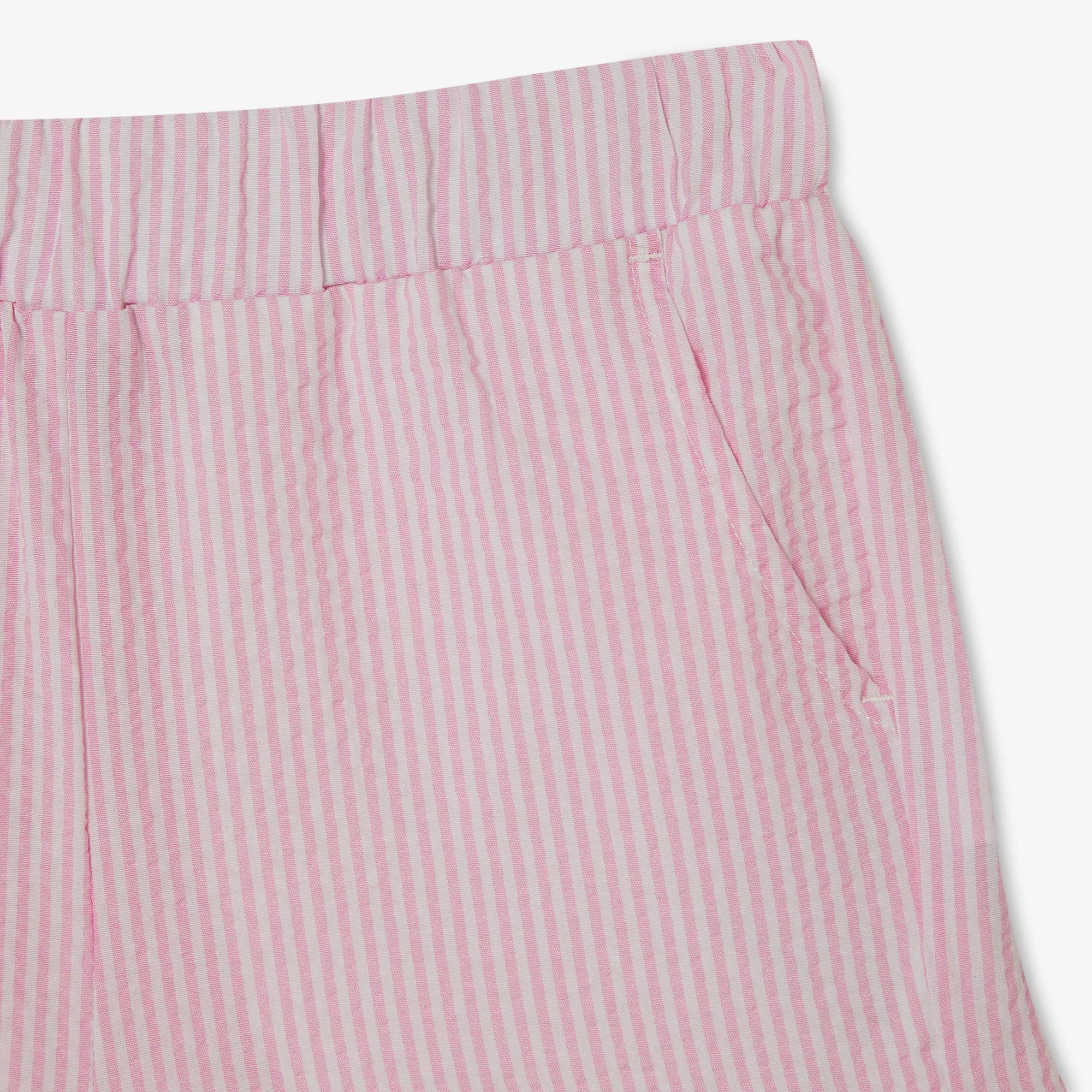 Nautica Kız Çocuk Pembe Çizgili Şort