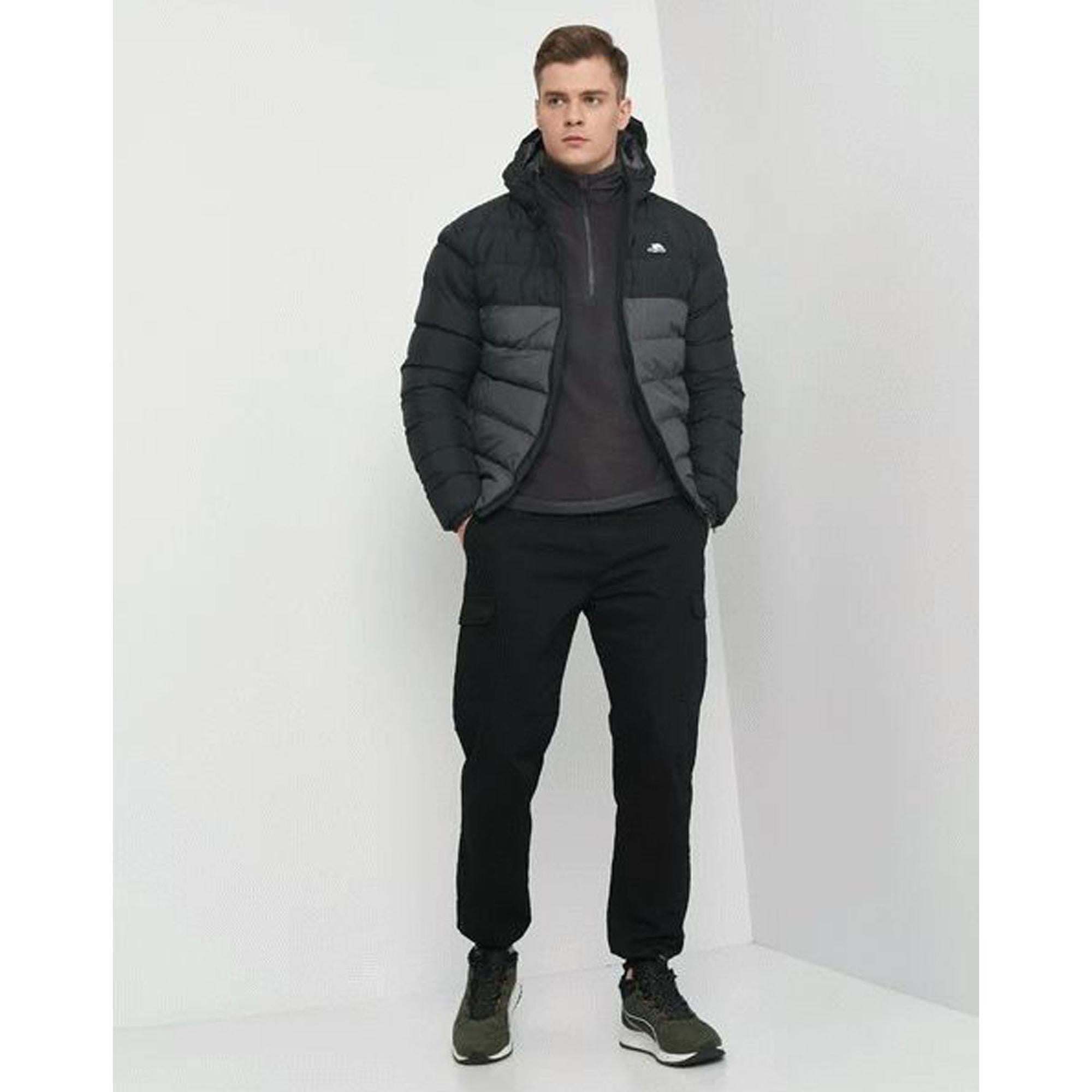 Trespass Oskar - Padded Erkek Siyah Outdoor Ceketi