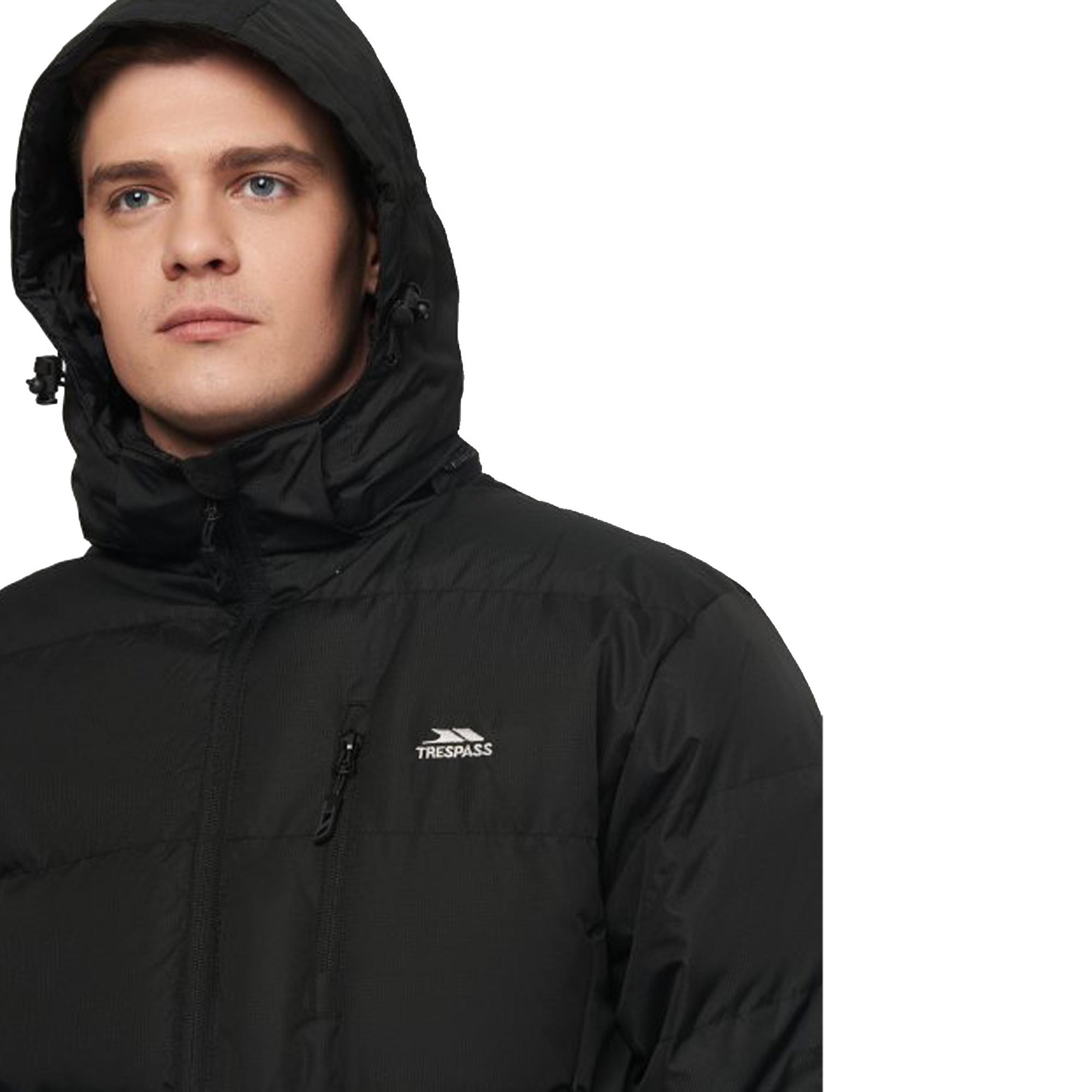 Trespass Clip - Padded Erkek Siyah Outdoor Ceketi