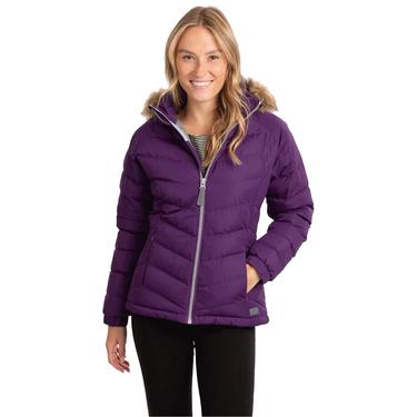  Trespass Nadina - Padded Kadın Mor Outdoor Ceketi