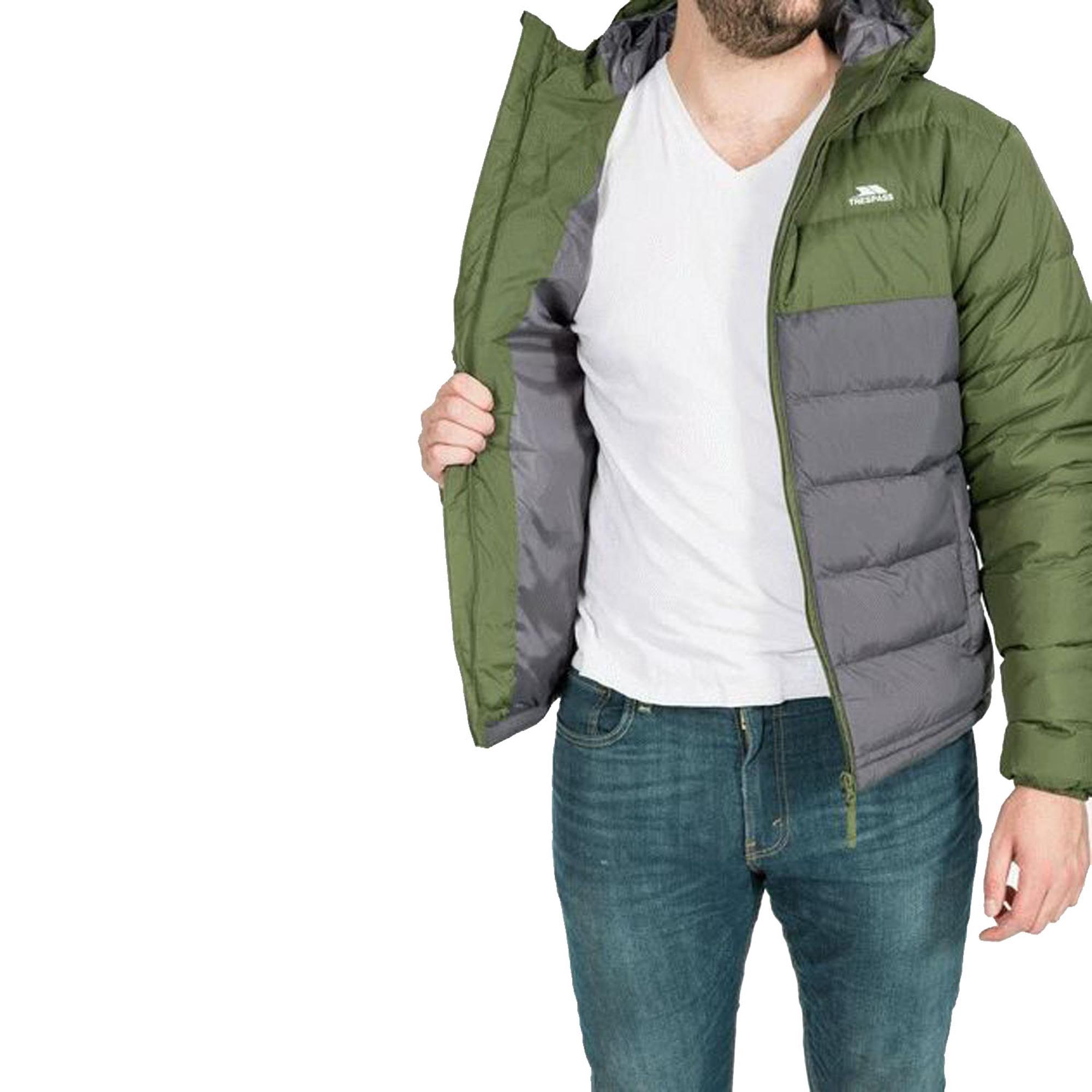 Trespass Oskar - Padded Erkek Yeşil Outdoor Ceketi