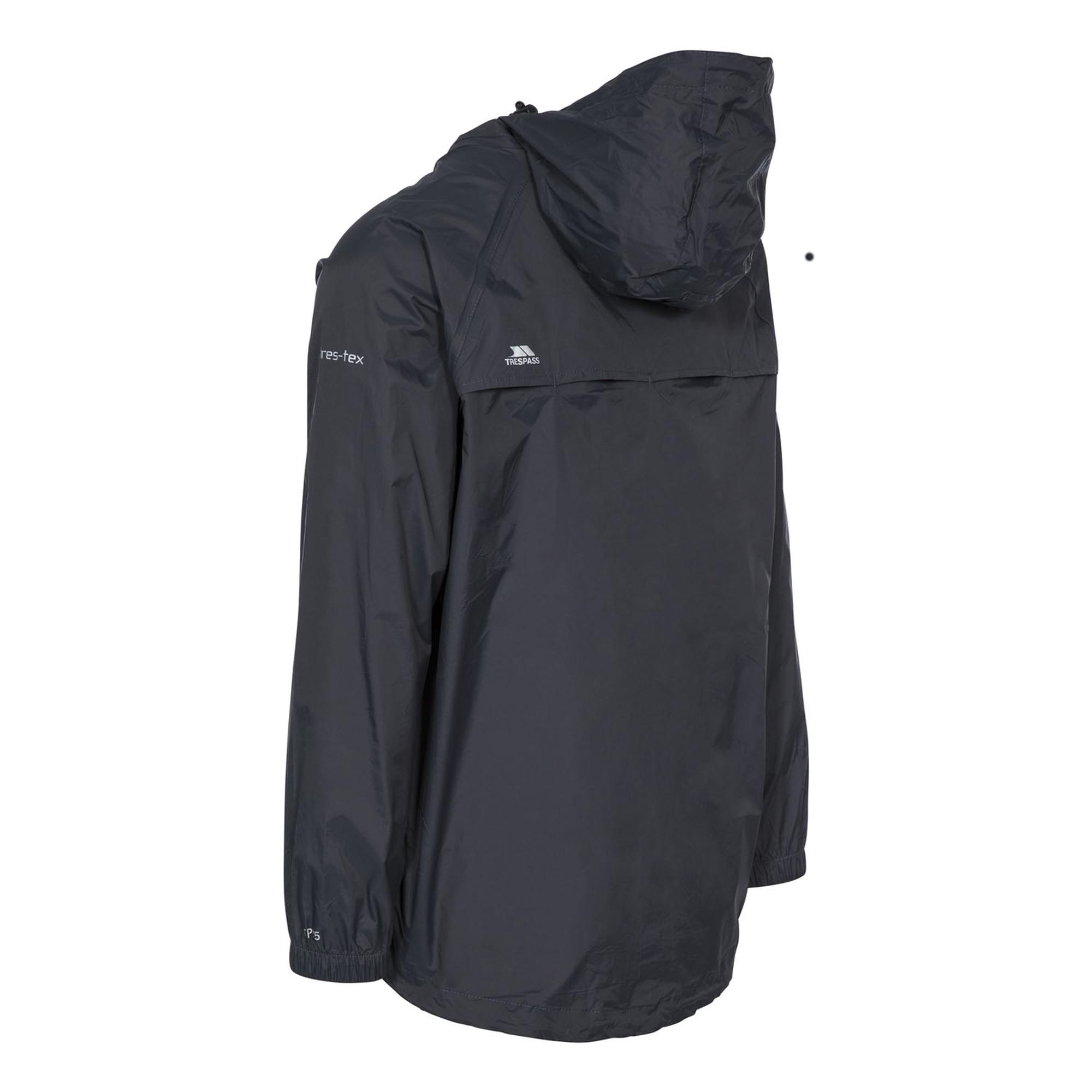 Trespass Qikpac X - Unisex Packaway Unisex Gri Yağmurluk