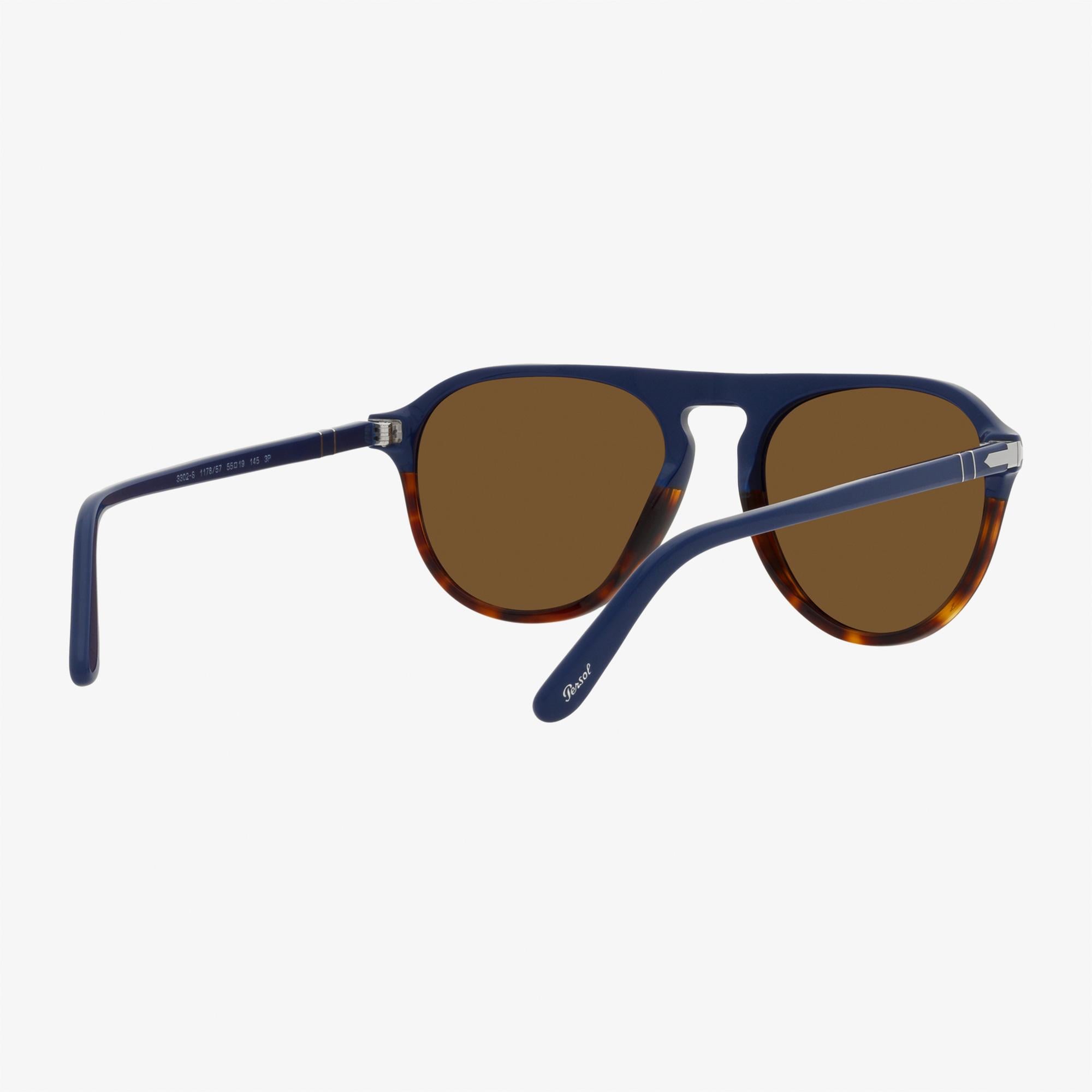 PERSOL 0Vo5230S Unisex Mavi Güneş Gözlüğü