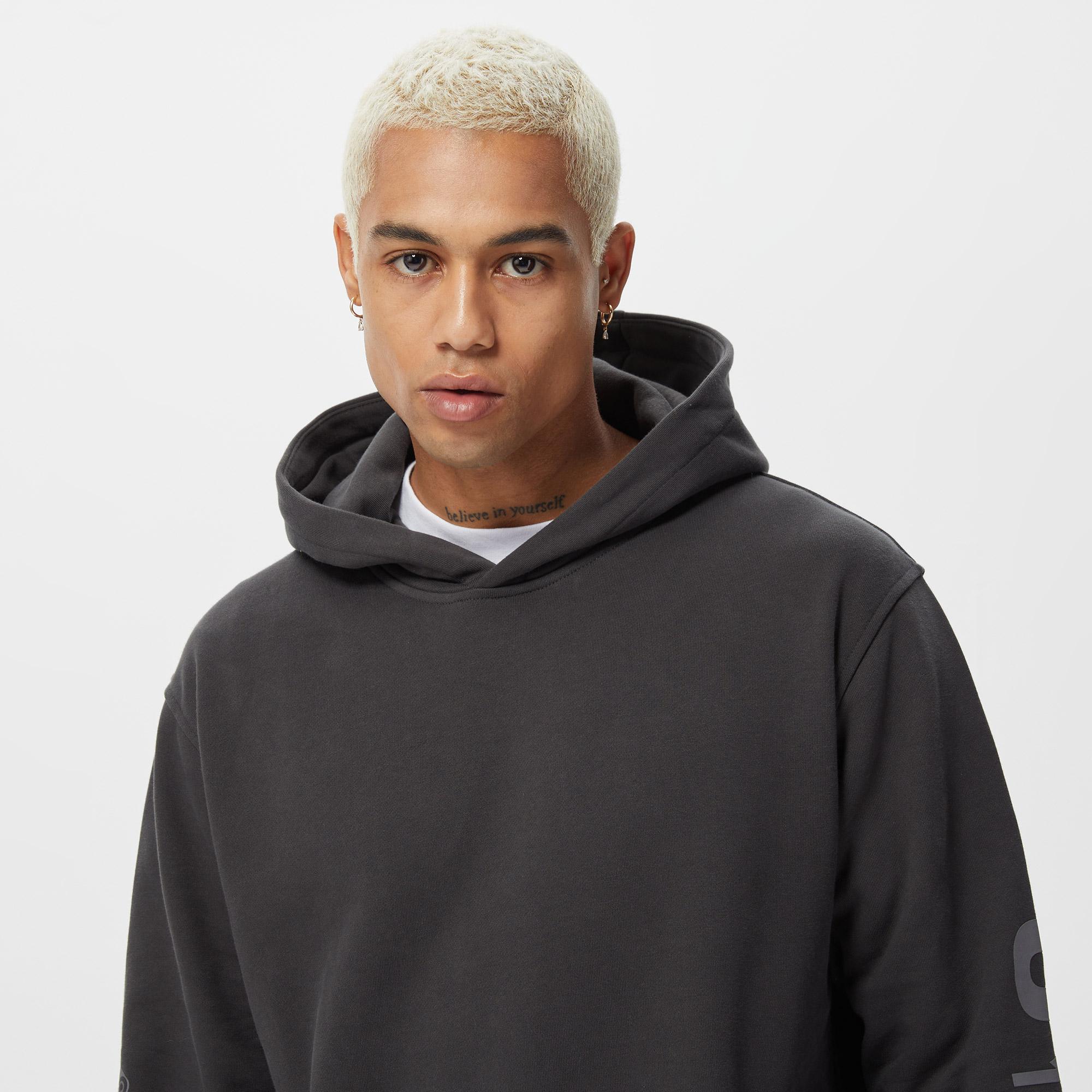 UNITED4 Classic Erkek Gri Hoodie