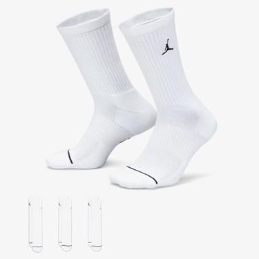  Jordan Everyday Crew 3'lü Unisex Beyaz Çorap