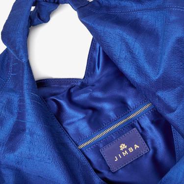  Jimba Maxi Ritz In Silk Kadın Mavi Omuz Çantası