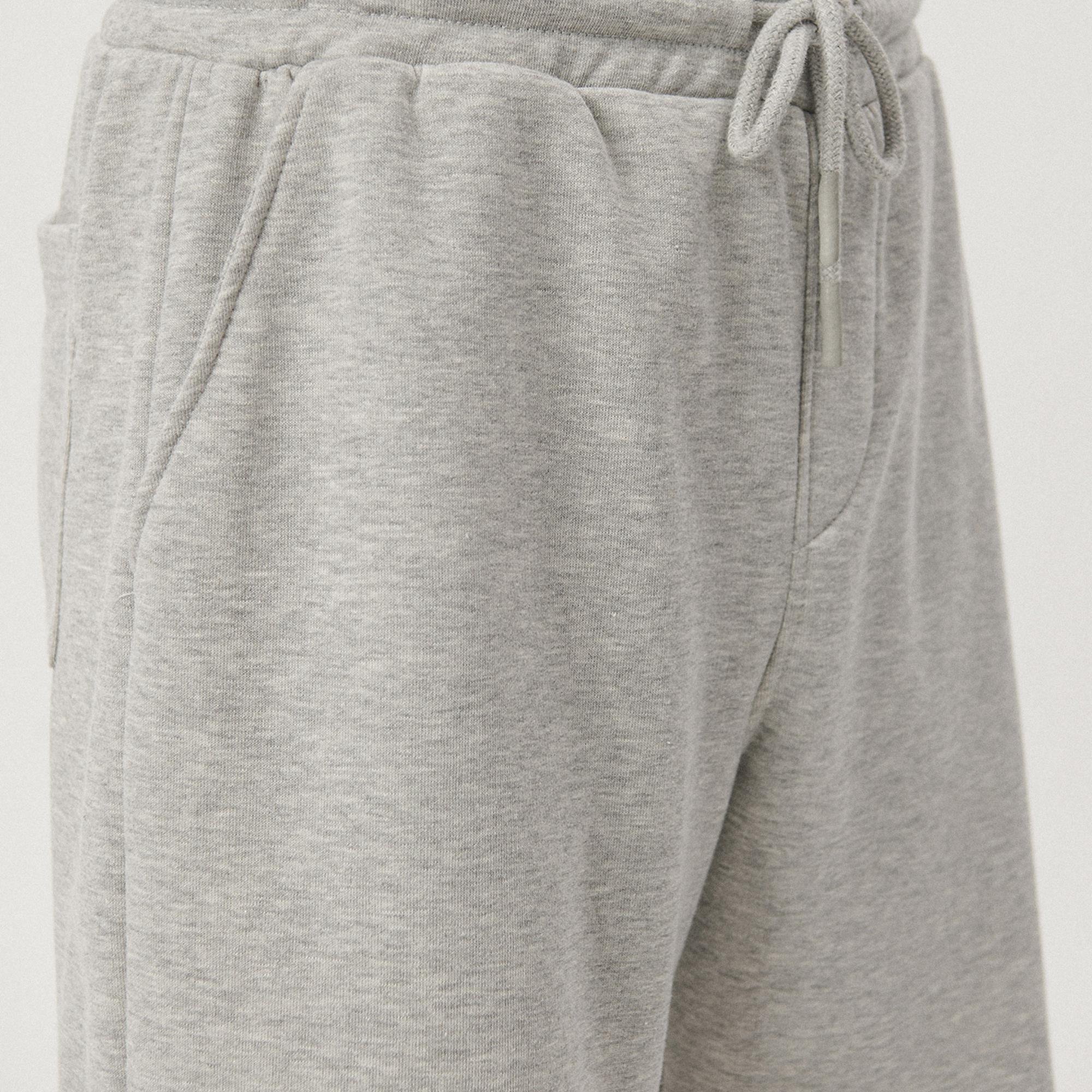 Mavi Gri Örme Şort 066935-35010