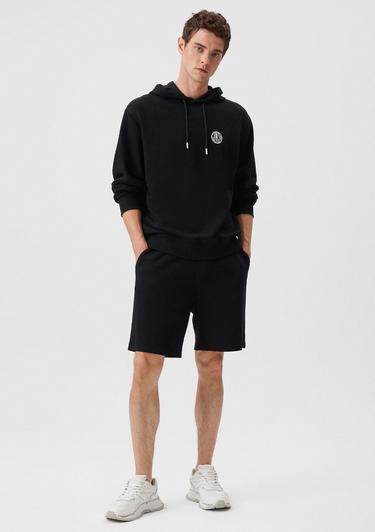  Mavi Siyah Örme Şort 066935-900