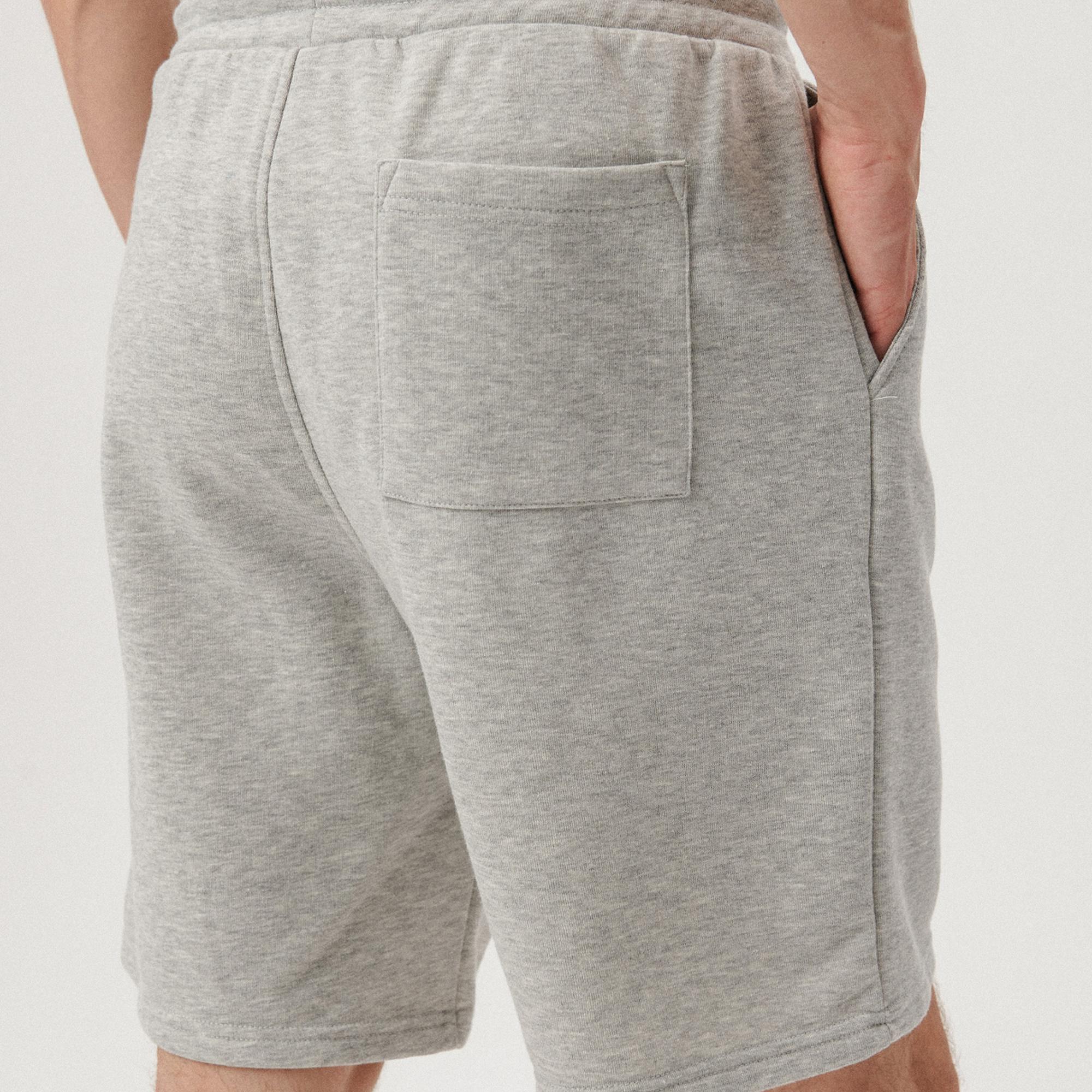 Mavi Gri Örme Şort 066935-35010