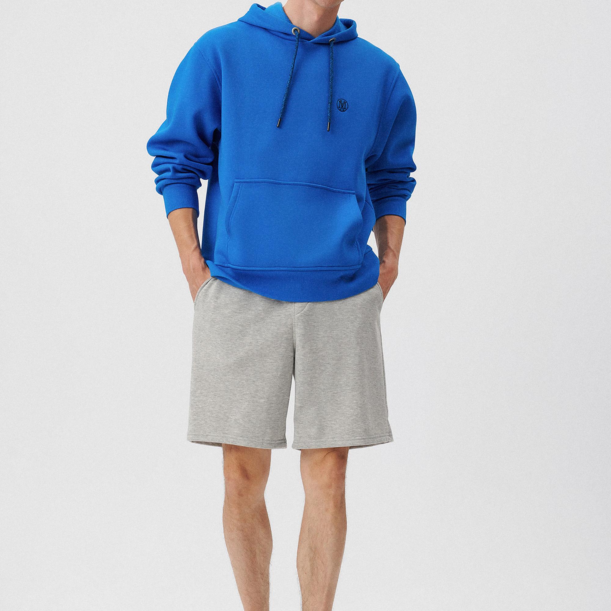 Mavi Gri Örme Şort 066935-35010