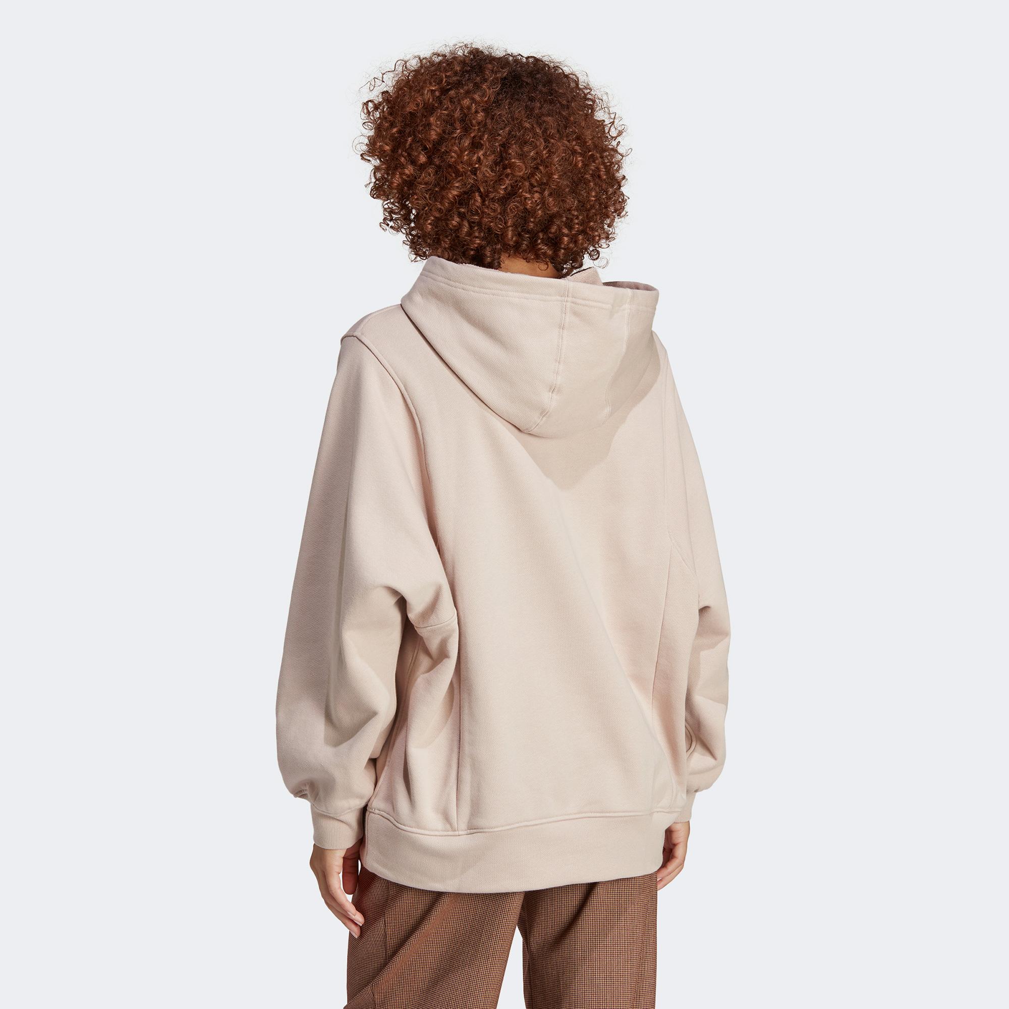 adidas Premium Essentials Hoodie Kadın Bej Sweatshirt