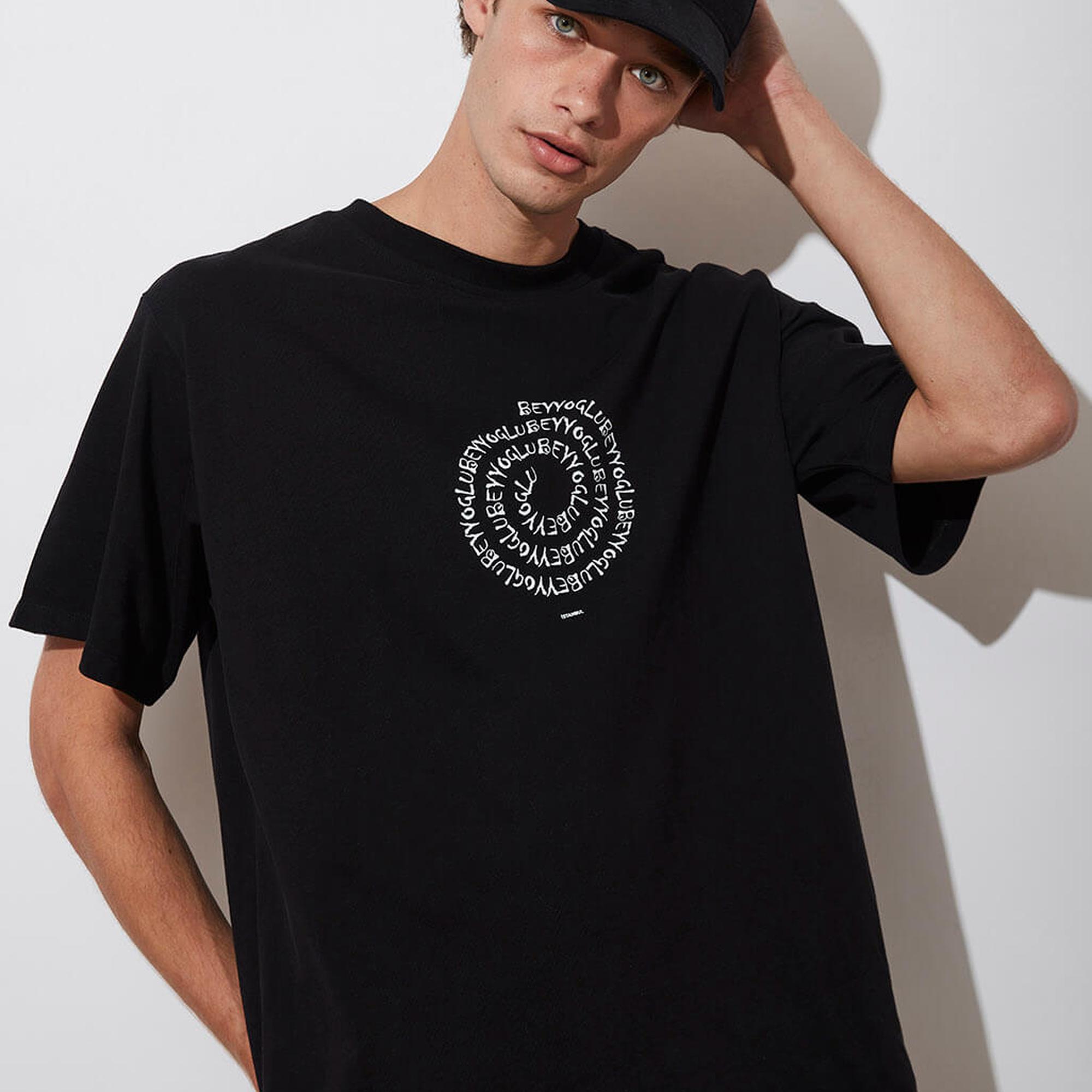 Baskılı Oversize Kompakt Tshirt