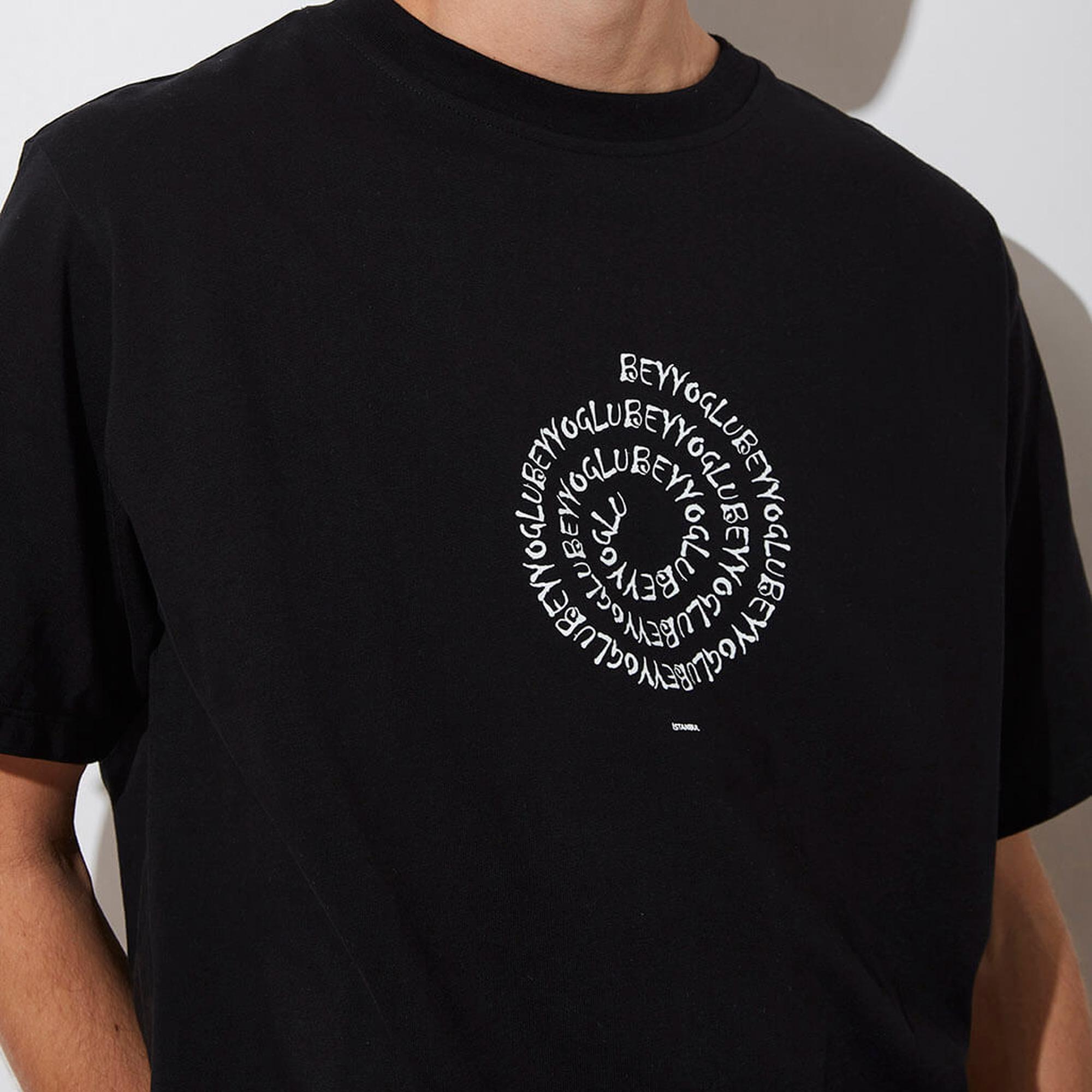 Baskılı Oversize Kompakt Tshirt