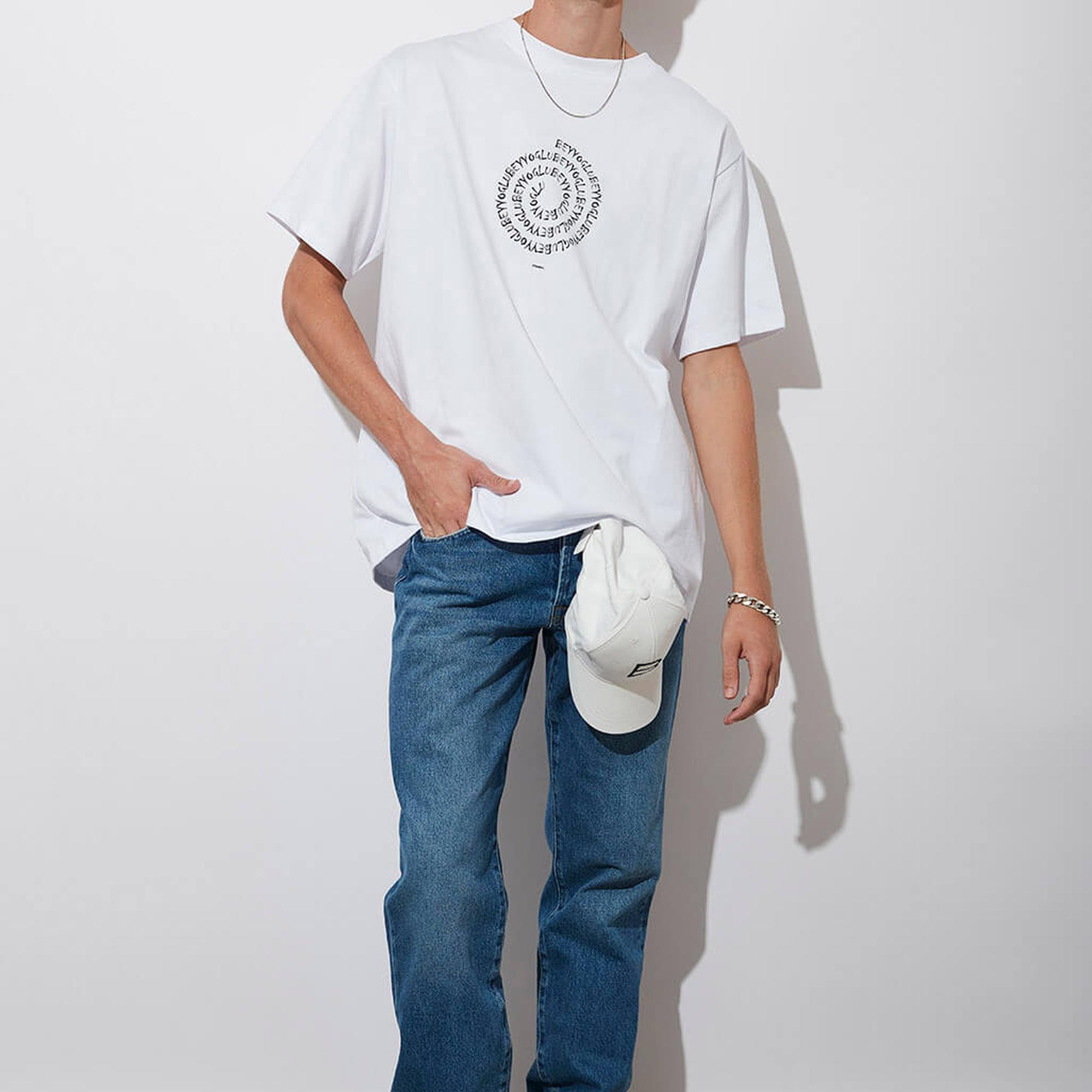 Baskılı Oversize Kompakt Tshirt