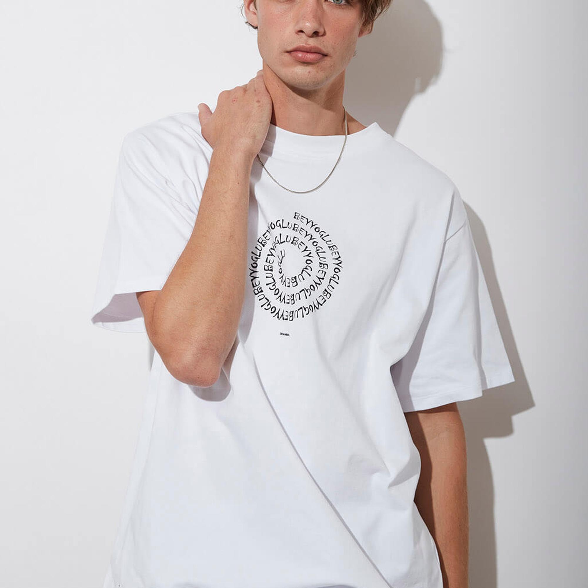 Baskılı Oversize Kompakt Tshirt