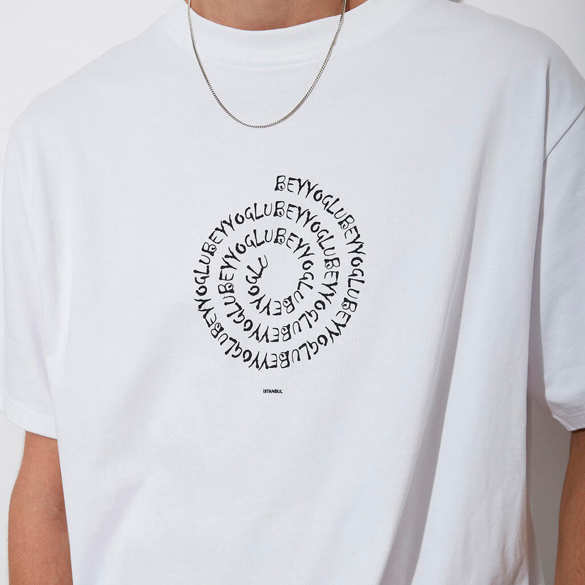 Baskılı Oversize Kompakt Tshirt