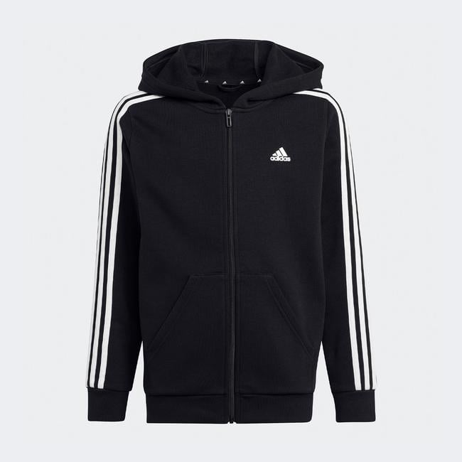  adidas Essentials 3 Stripes Fleece Çocuk Siyah Günlük Sweatshirt
