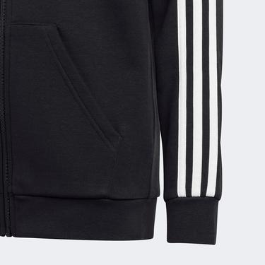  adidas Essentials 3 Stripes Fleece Çocuk Siyah Günlük Sweatshirt