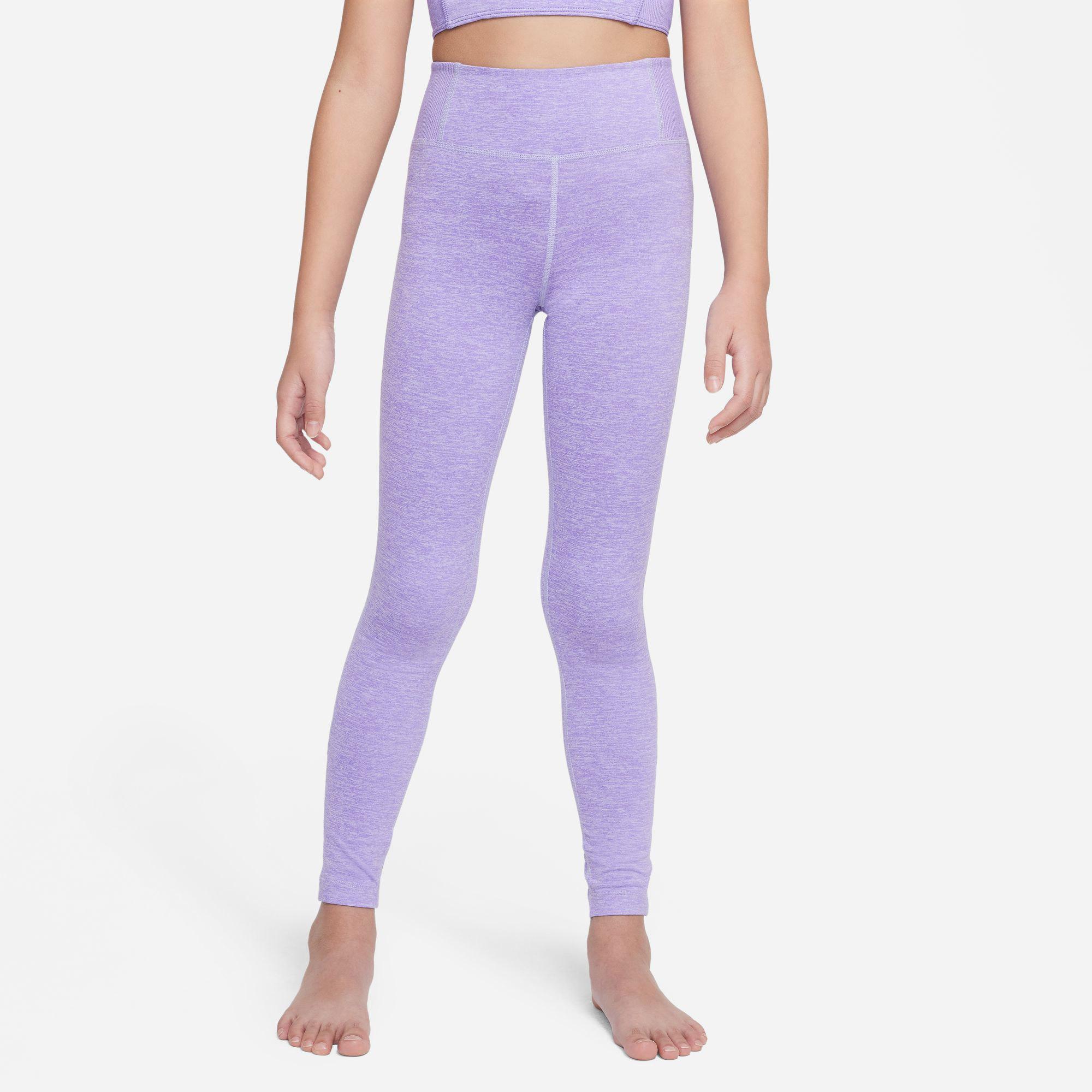 Nike Yoga Dri-Fit Legging Çocuk Mor Tayt