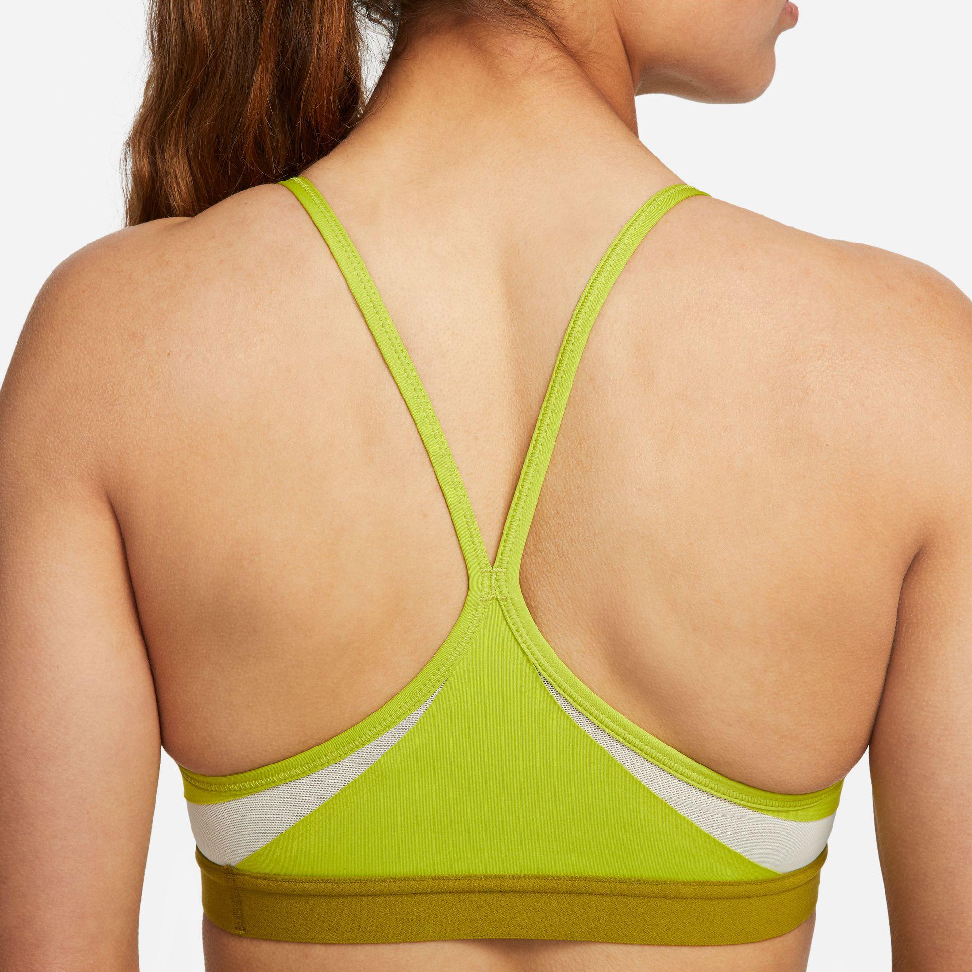 Nike Indy V-Neck Kadın Sarı Bra