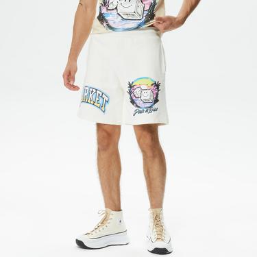  Market Smiley Pair Of Dice Erkek Beyaz Şort