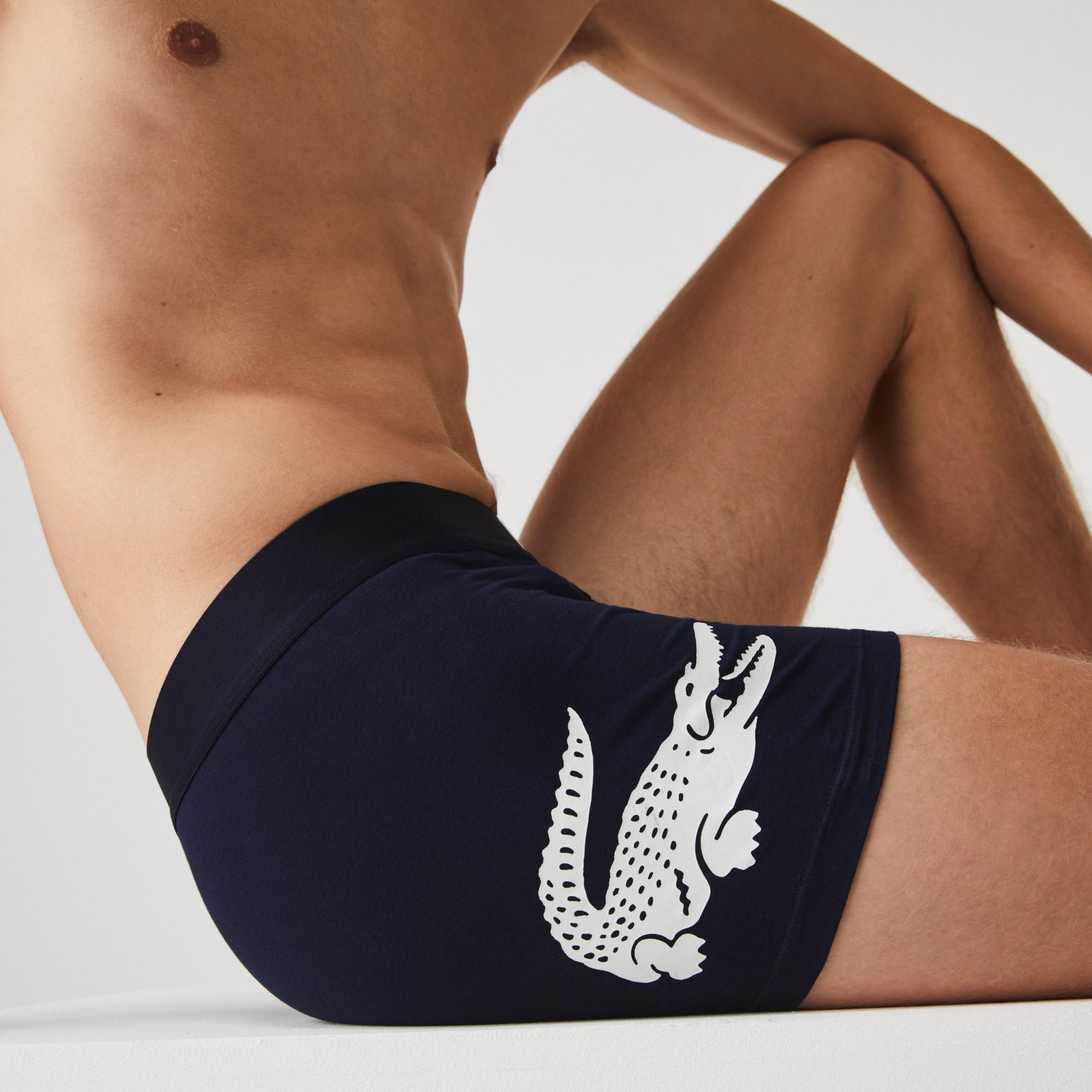 Lacoste Erkek 3'lü Lacivert Boxer