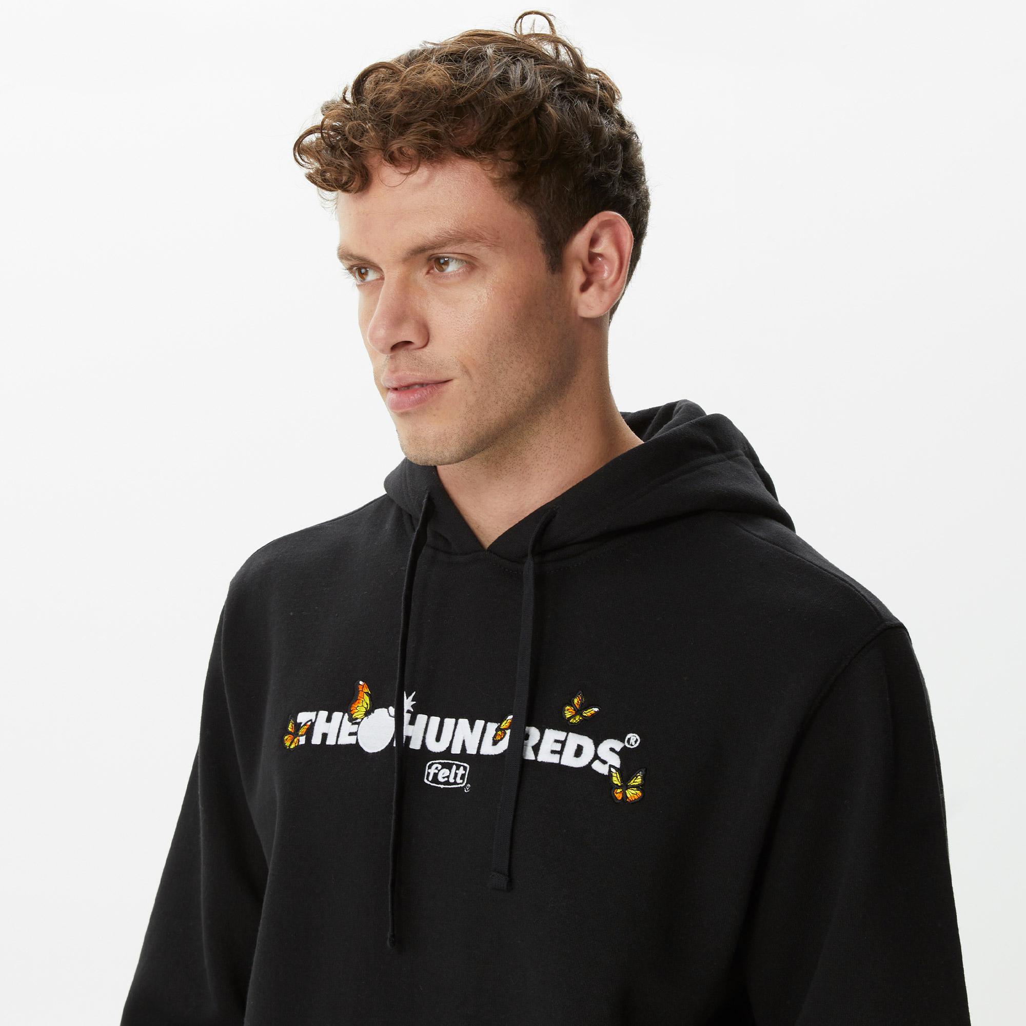 The Hundreds Butterfly Adam Pullover Erkek Siyah Sweatshirt