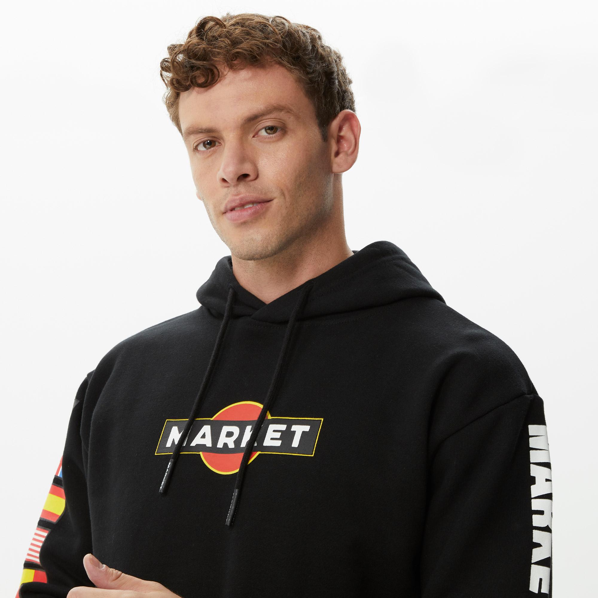 Market Group 5 Erkek Siyah Sweatshirt