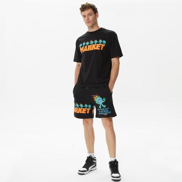  Market Keep Going Erkek Siyah T-Shirt