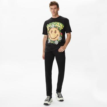  Market Smiley Decomposition Erkek Siyah T-Shirt