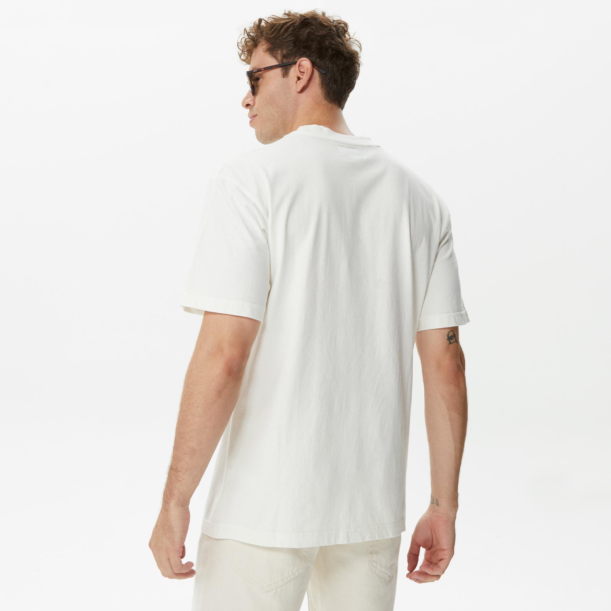 Market Smiley Decomposition Erkek Krem T-Shirt