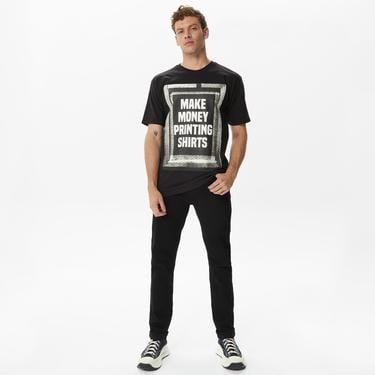  Market Printing Money Erkek Siyah Tişört