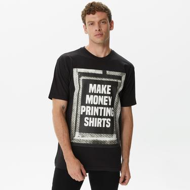  Market Printing Money Erkek Siyah Tişört