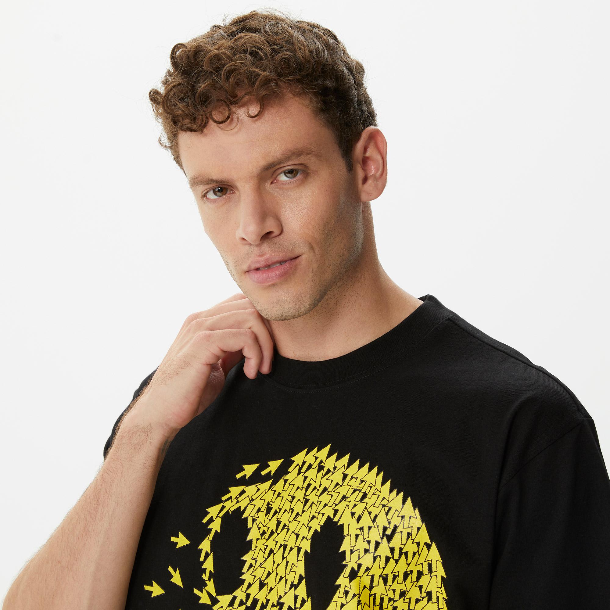 Market Smiley Product Of The Internet Erkek Siyah T-Shirt