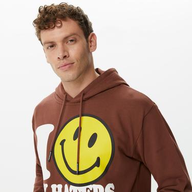  Market Smileyers Erkek Kahverengi Sweatshirt