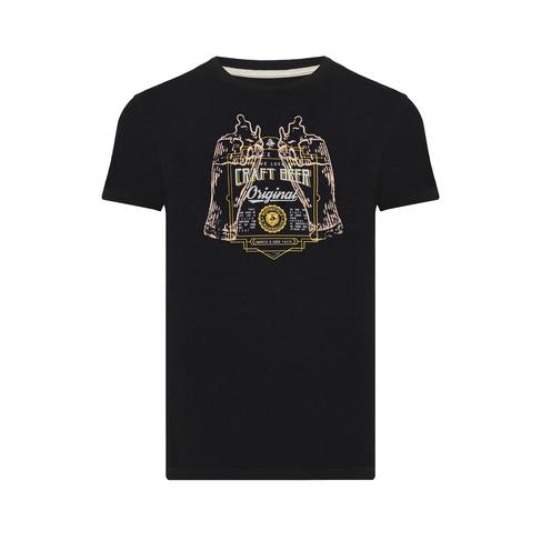  Routefield Tract Erkek Siyah Tişört